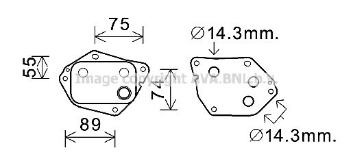 AVA QUALITY COOLING Moottoriöljyn jäähdytin HY3288